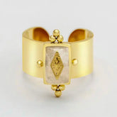 ALEXANDRINA BOHO NATURAL STONE RING